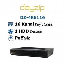 Dayzip DZ-4K6116 16 Kanal Nvr Kayit Cihazi